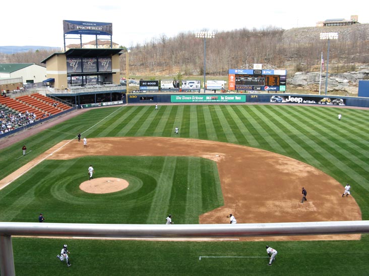 View From Section 328, Scranton/Wilkes-Barre Yankees vs. Rochester Red Wings, PNC Field, 235 Montage Mountain Road, Moosic, Pennsylvania, April 19, 2009