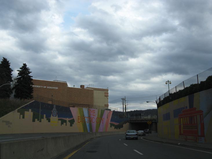 Spruce Street Underpass Towards the Scranton Expressway, Scranton, Pennsylvania