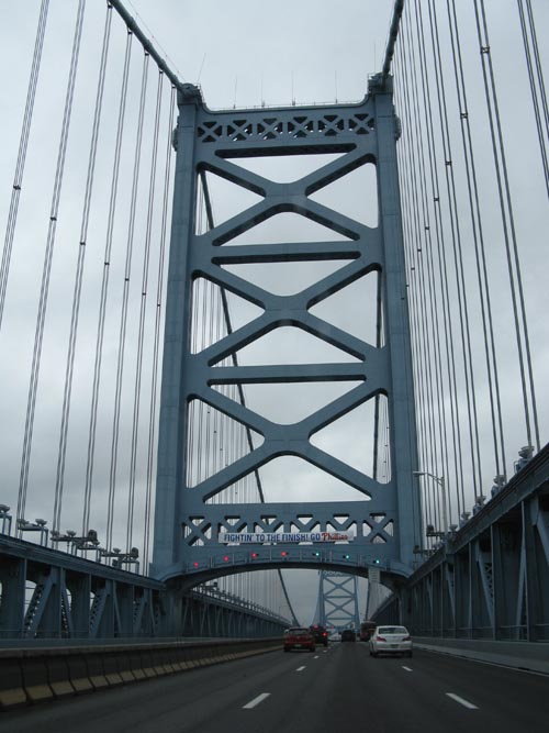 Driving Across The Ben Franklin Bridge, October 31, 2009