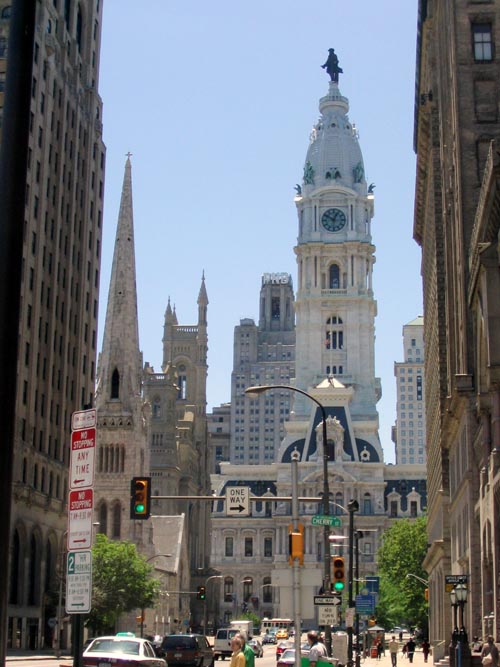 Philadelphia City Hall, View From North on Broad Street, Center City, Philadelphia, Pennsylvania