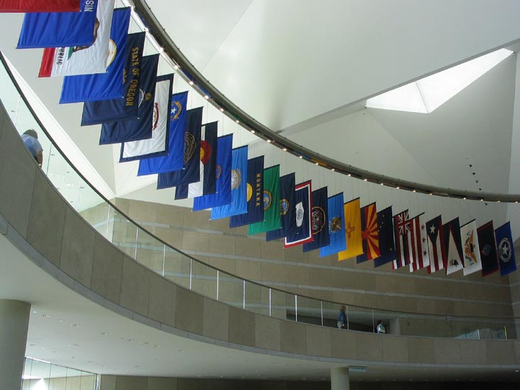 Flags, National Constitution Center, 525 Arch Street, Independence Mall, Center City, Philadelphia, Pennsylvania