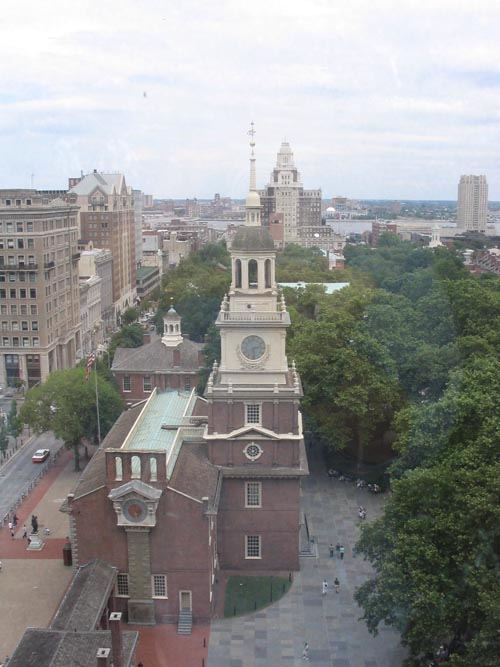 Independence Hall from the Down Town Club in the Public Ledger Building, Center City Philadelphia