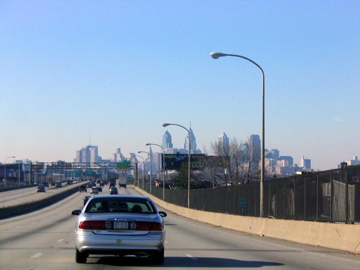 Center City Skyline From Interstate 95, Philadelphia, Pennsylvania, November 14, 2003
