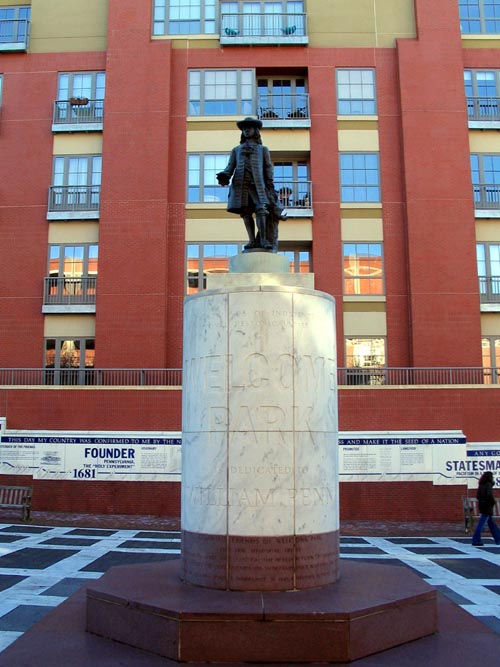 William Penn Statue, Welcome Park, 240 South 2nd Street, Philadelphia, Pennsylvania
