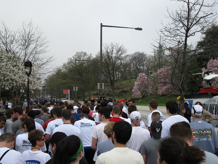 Starting Line, City 6 5K Charity Run, Kelly Drive, Fairmount Park, Philadelphia, Pennsylvania, April 3, 2010