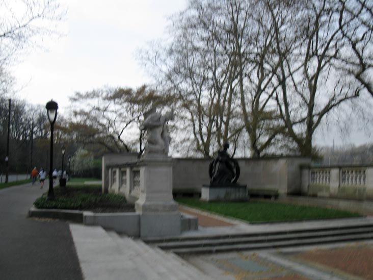 The Ellen Phillips Samuel Memorial Sculpture Garden, City 6 5K Charity Run, Kelly Drive, Fairmount Park, Philadelphia, Pennsylvania, April 3, 2010