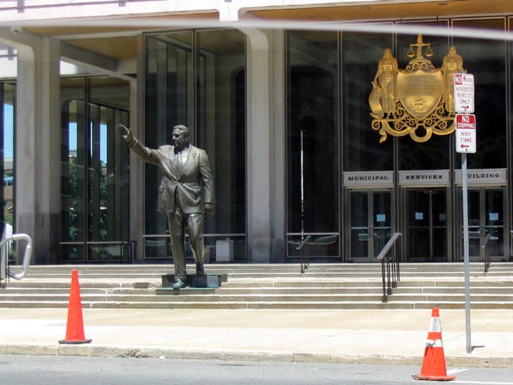 Frank Rizzo Statue, Municipal Services Building, 1417 John F. Kennedy Boulevard, Philadelphia, Pennsylvania