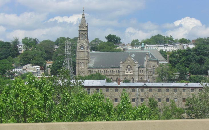 St. John the Baptist of Manayunk, Manayunk From Schuylkill Expressway (I-76), Philadelphia, Pennsylvania