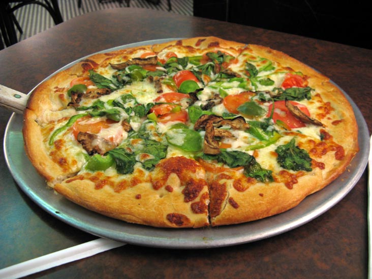 Vegetarian Pizza, Joseph's Pizza, 7947 Oxford Avenue, Fox Chase, Philadelphia, Pennsylvania