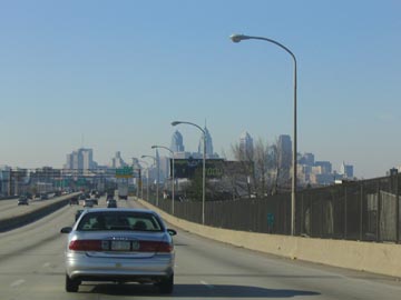 Center City Philadelphia from Interstate 95