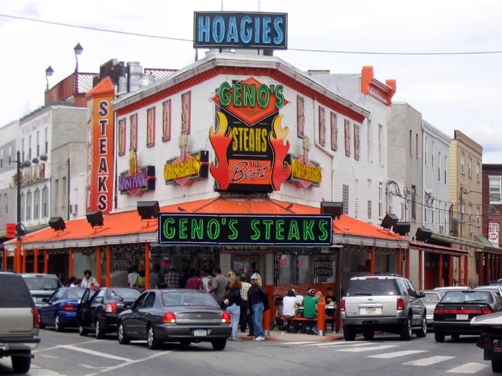 Geno's Steaks, 1219 South 9th Street, South Philadelphia, Philadelphia, Pennsylvania