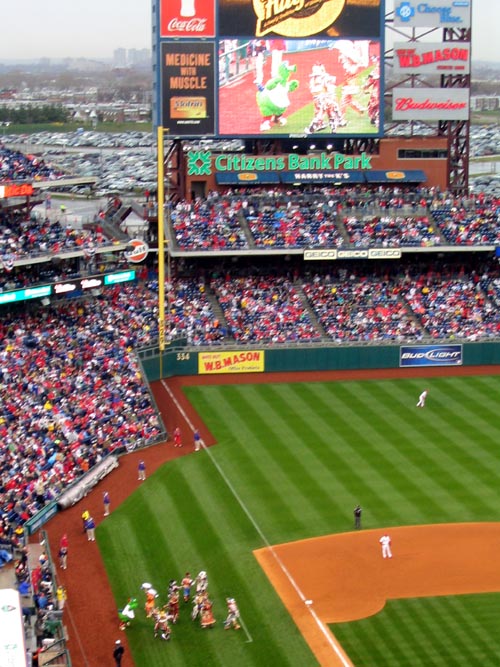 Phillie Phanatic, Philadelphia Phillies vs. Washington Nationals, Citizens Bank Park, South Philadelphia, Philadelphia, Pennsyvlania, Opening Day, March 31, 2008