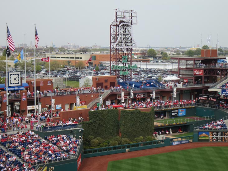 Batter's Eye, Philadelphia Phillies vs. New York Mets, Citizens Bank Park, Philadelphia, Pennsylvania, April 14, 2012