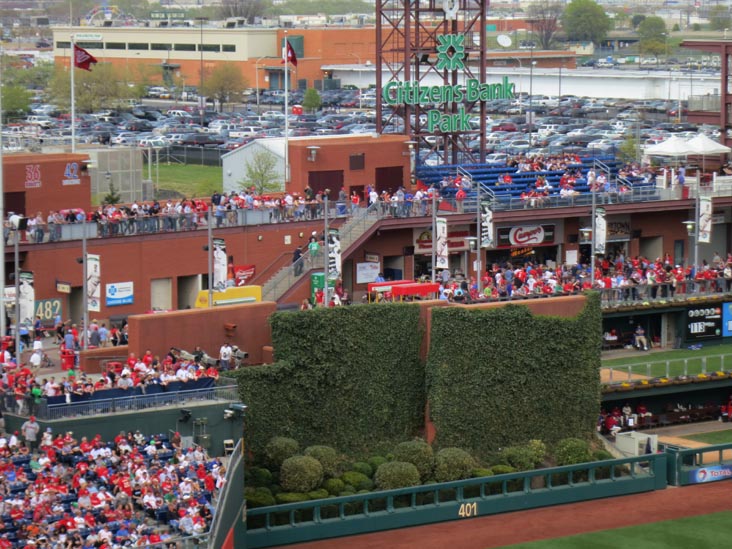 Batter's Eye, Philadelphia Phillies vs. New York Mets, Citizens Bank Park, Philadelphia, Pennsylvania, April 14, 2012