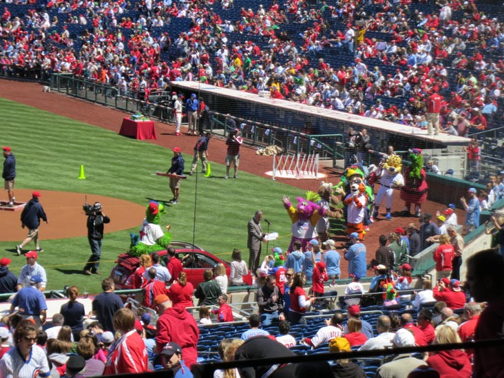Phanatic's Birthday Celebration, Philadelphia Phillies vs. Chicago Cubs, Citizens Bank Park, Philadelphia, Pennsylvania, April 29, 2012