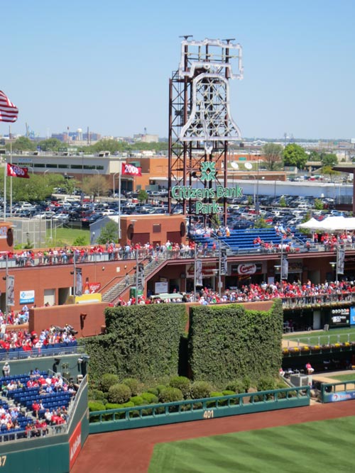 Batter's Eye, Philadelphia Phillies vs. Chicago Cubs, Citizens Bank Park, Philadelphia, Pennsylvania, April 29, 2012