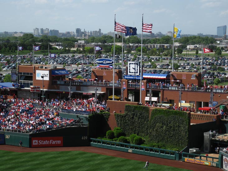 Batter's Eye, Philadelphia Phillies vs. Atlanta Braves, View From Section 313, Citizens Bank Park, Philadelphia, Pennsylvania, May 8, 2010