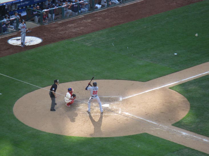 Jason Heyward At Bat, Philadelphia Phillies vs. Atlanta Braves, View From Section 313, Citizens Bank Park, Philadelphia, Pennsylvania, May 8, 2010