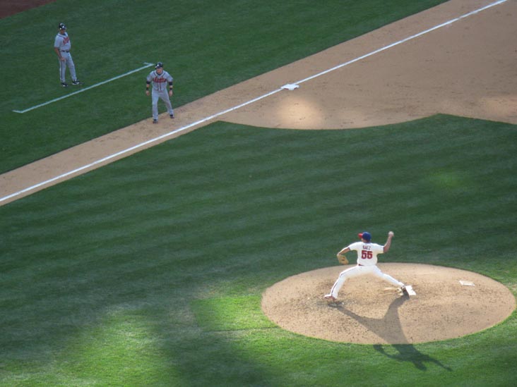 Danys Báez, Philadelphia Phillies vs. Atlanta Braves, View From Section 313, Citizens Bank Park, Philadelphia, Pennsylvania, May 8, 2010