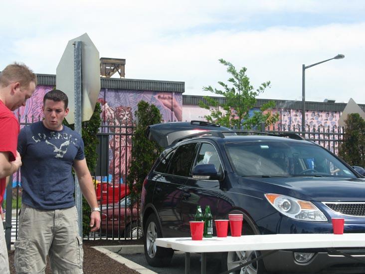 Beer Pong, Tailgating in Lincoln Financial Field Parking Lot Before Phillies Game, Philadelphia, Pennsylvania, May 9, 2009