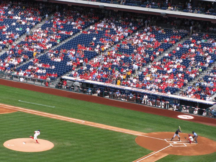 First Pitch From Section 331, Philadelphia Phillies vs. Atlanta Braves, Citizens Bank Park, Philadelphia, Pennsylvania, May 9, 2009
