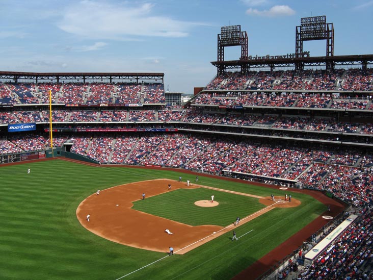View From Section 331, Philadelphia Phillies vs. Atlanta Braves, Citizens Bank Park, Philadelphia, Pennsylvania, May 9, 2009
