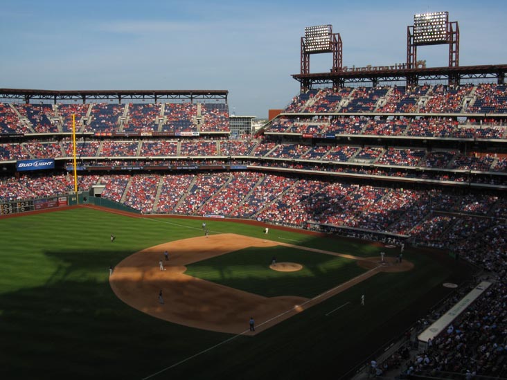 View From Section 309, Philadelphia Phillies vs. Atlanta Braves, Citizens Bank Park, Philadelphia, Pennsylvania, May 9, 2009