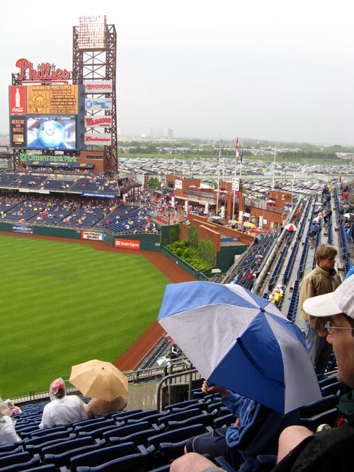 Batter's Eye, View From Section 307, Philadelphia Phillies vs. Toronto Blue Jays, Citizens Bank Park, Philadelphia, Pennsylvania, May 18, 2008