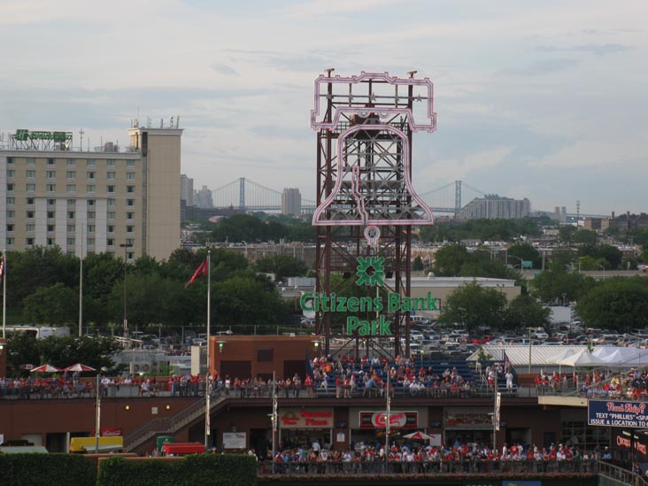 Liberty Bell, Philadelphia Phillies vs. Texas Rangers, View From Section 423, Citizens Bank Park, Philadelphia, Pennsylvania, May 21, 2011