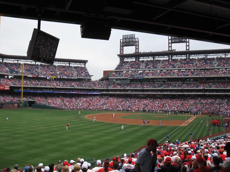 Pregame, Philadelphia Phillies vs. Chicago Cubs, View From Section 140, Citizens Bank Park, Philadelphia, Pennsylvania, June 12, 2011
