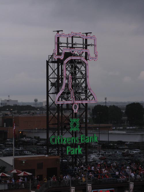 Liberty Bell, Philadelphia Phillies vs. New York Mets, View From Section 331, Citizens Bank Park, Philadelphia, Pennsylvania, September 12, 2009