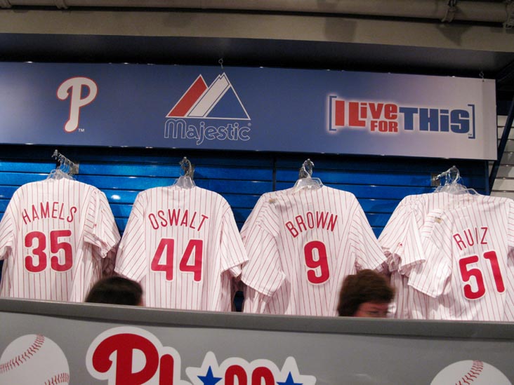 Baseball Jerseys, Team Shop, Citizens Bank Park, Philadelphia, Pennsylvania, September 26, 2010