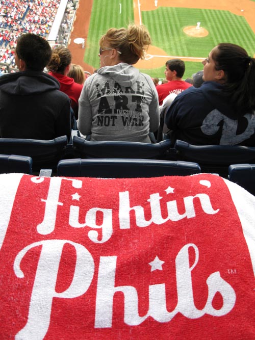 Fightin' Phils Rally Towel, Philadelphia Phillies vs. New York Mets, View From Section 417, Citizens Bank Park, Philadelphia, Pennsylvania, September 26, 2010