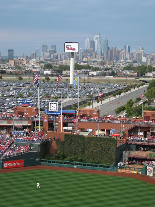 Batter's Eye, Philadelphia Phillies vs. New York Mets, View From Section 417, Citizens Bank Park, Philadelphia, Pennsylvania, September 26, 2010