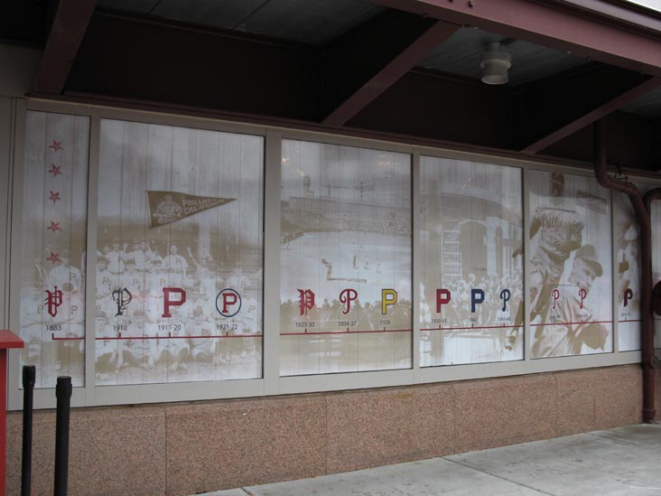 Historical Phillies Logos, Ashburn Alley, Citizens Bank Park, Philadelphia, Pennsylvania, September 26, 2010