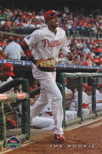 Domonic Brown The Rookie Philadelphia Phillies Fan Appreciation Day Postcard, September 26, 2010