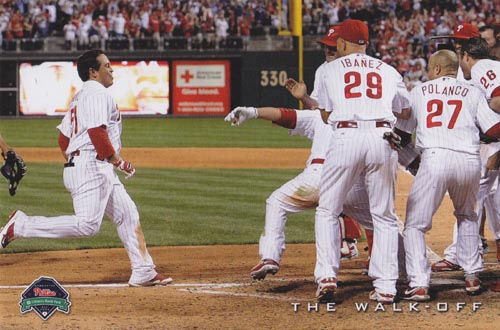 Carlos Ruiz Walk-Off Philadelphia Phillies Fan Appreciation Day Postcard, September 26, 2010