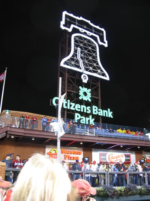 Liberty Bell From Wall Of Fame, Philadelphia Phillies vs. New York Yankees, World Series Game 3, Citizens Bank Park, Philadelphia, Pennsylvania, October 31, 2009