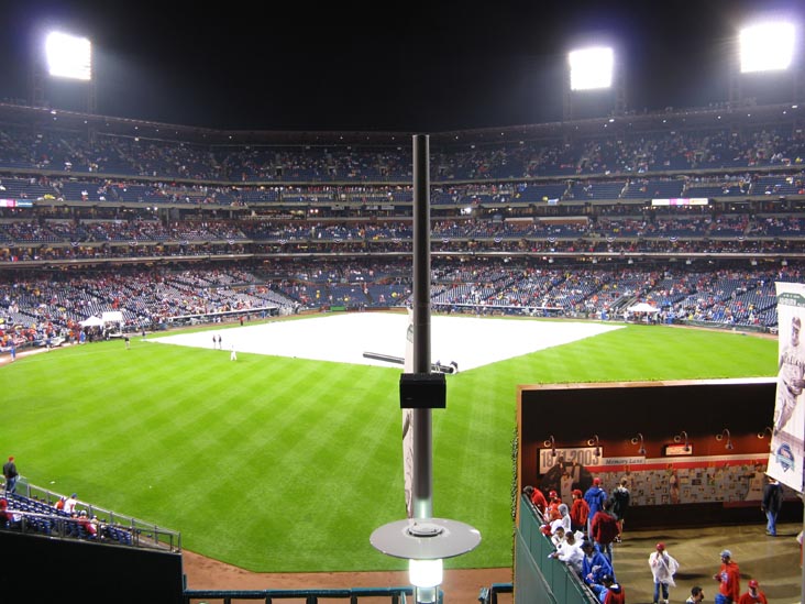 View From Outfield, Pregame, Philadelphia Phillies vs. New York Yankees, World Series Game 3, Citizens Bank Park, Philadelphia, Pennsylvania, October 31, 2009