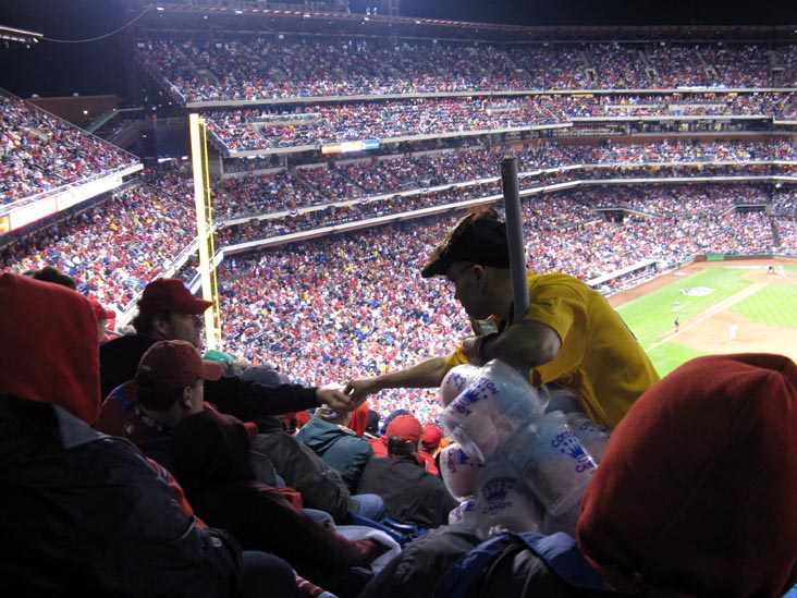 Cotton Candy Vendor, Section 302, Philadelphia Phillies vs. New York Yankees, World Series Game 3, Citizens Bank Park, Philadelphia, Pennsylvania, October 31, 2009