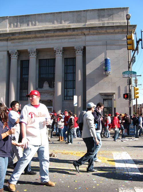 Broad Street At Federal Street, 2008 Phillies World Series Parade, South Philadelphia, Philadelphia, Pennsylvania, October 31, 2008, 1:31 p.m.