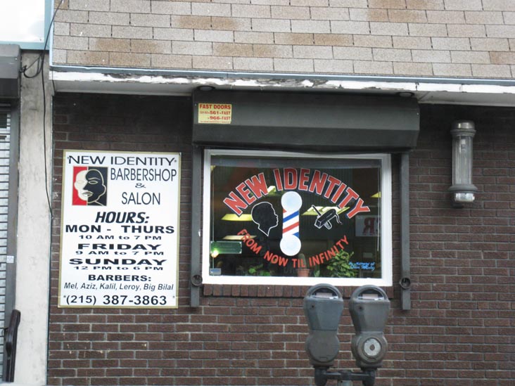 New Identity Barbershop, 4085 Lancaster Avenue, West Philadelphia, Philadelphia, Pennsylvania