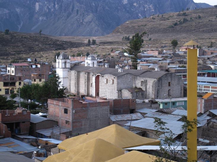 Iglesia San Pedro de Alcántara From Kuntur Wassi, Calle Cruz Blanca, Cabanaconde, Colca Valley/Valle del Colca, Arequipa Region, Peru