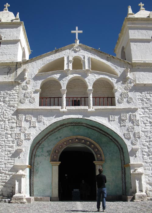 Iglesia de Santa Ana de Maca, Maca, Colca Canyon/Cañon de Colca, Colca Valley/Valle del Colca, Arequipa Region, Peru, July 7, 2010