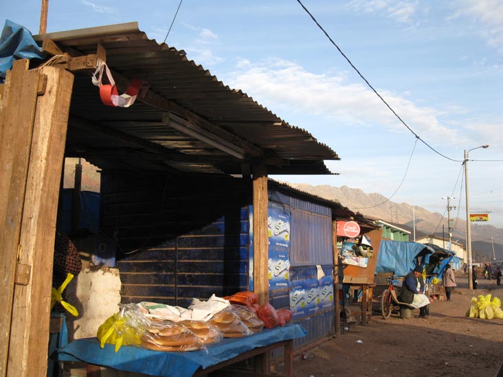 Bread Stands, Ruta 3S, Oropesa, Cusco Region, Peru, July 15, 2010, 7:04 a.m.