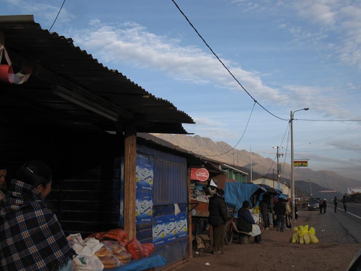 Bread Stands, Ruta 3S, Oropesa, Cusco Region, Peru, July 15, 2010, 7:05 a.m.