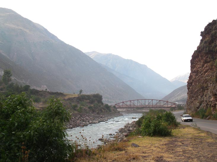 Bridge Over Urubamba River at Huambutio, Cusco Region, Peru