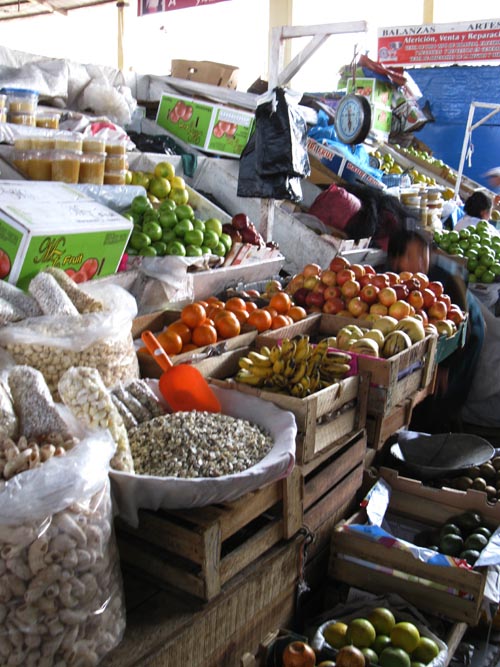 Fruit Stands, Mercado San Pedro, Cusco, Peru