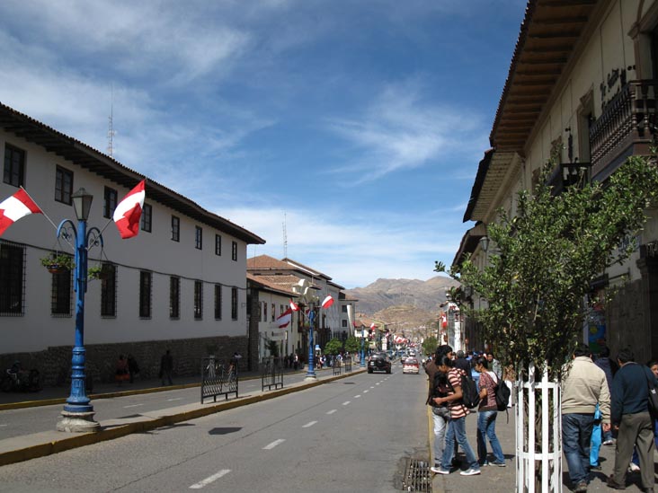 Avenida El Sol at Calle Mantas, Cusco City Tour, Cusco, Peru, July 11, 2010