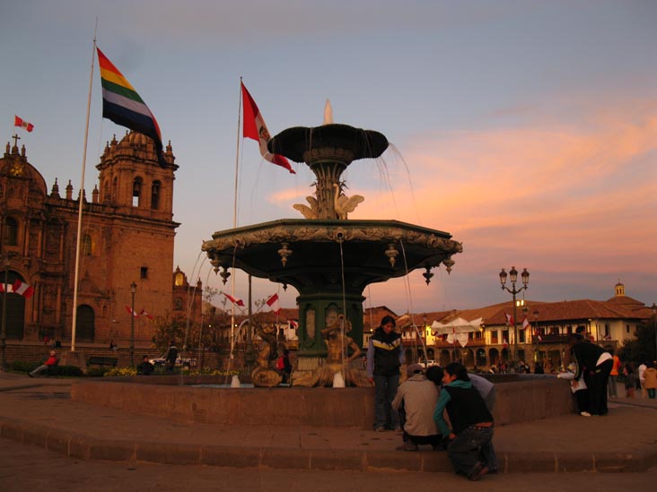 Fountain, Plaza de Armas, Cusco, Peru